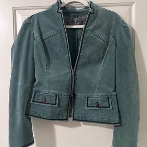 Vintage French military style corduroy jacket
